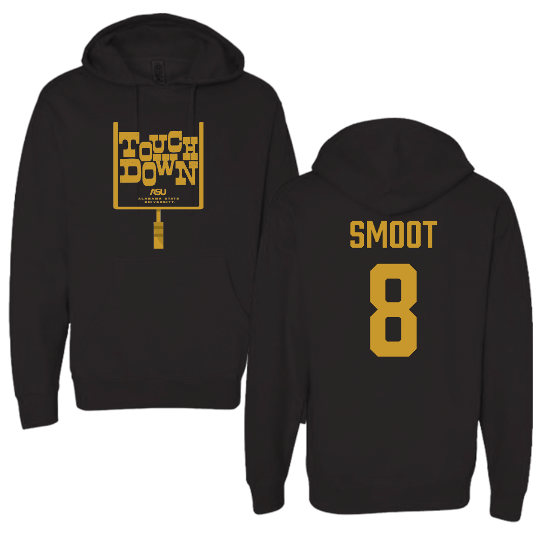 Alabama State University Football Black Touchdown Hoodie - #8 Te'Sean Smoot
