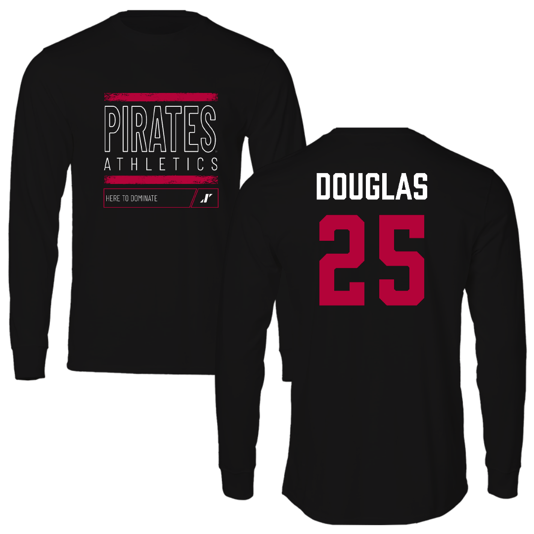 Whitworth University Baseball Black Dominate Long Sleeve - #25 Henry Douglas