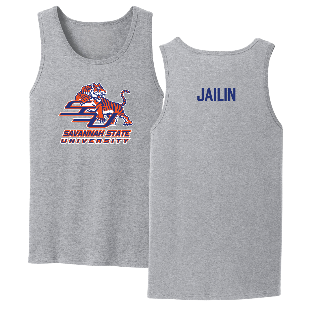 Savannah State University Cheer Sport Gray Tank Top - Johnson Jailin