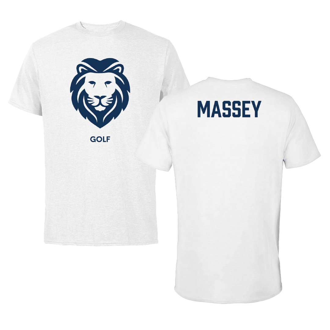 Wallace State Community College Golf (M) White Performance Tee - John Massey