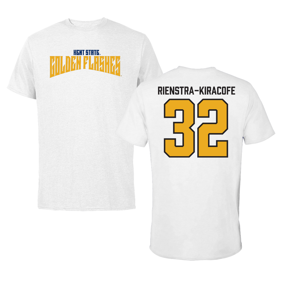 Kent State University Baseball White Classic Tee - #32 Micah Rienstra-Kiracofe