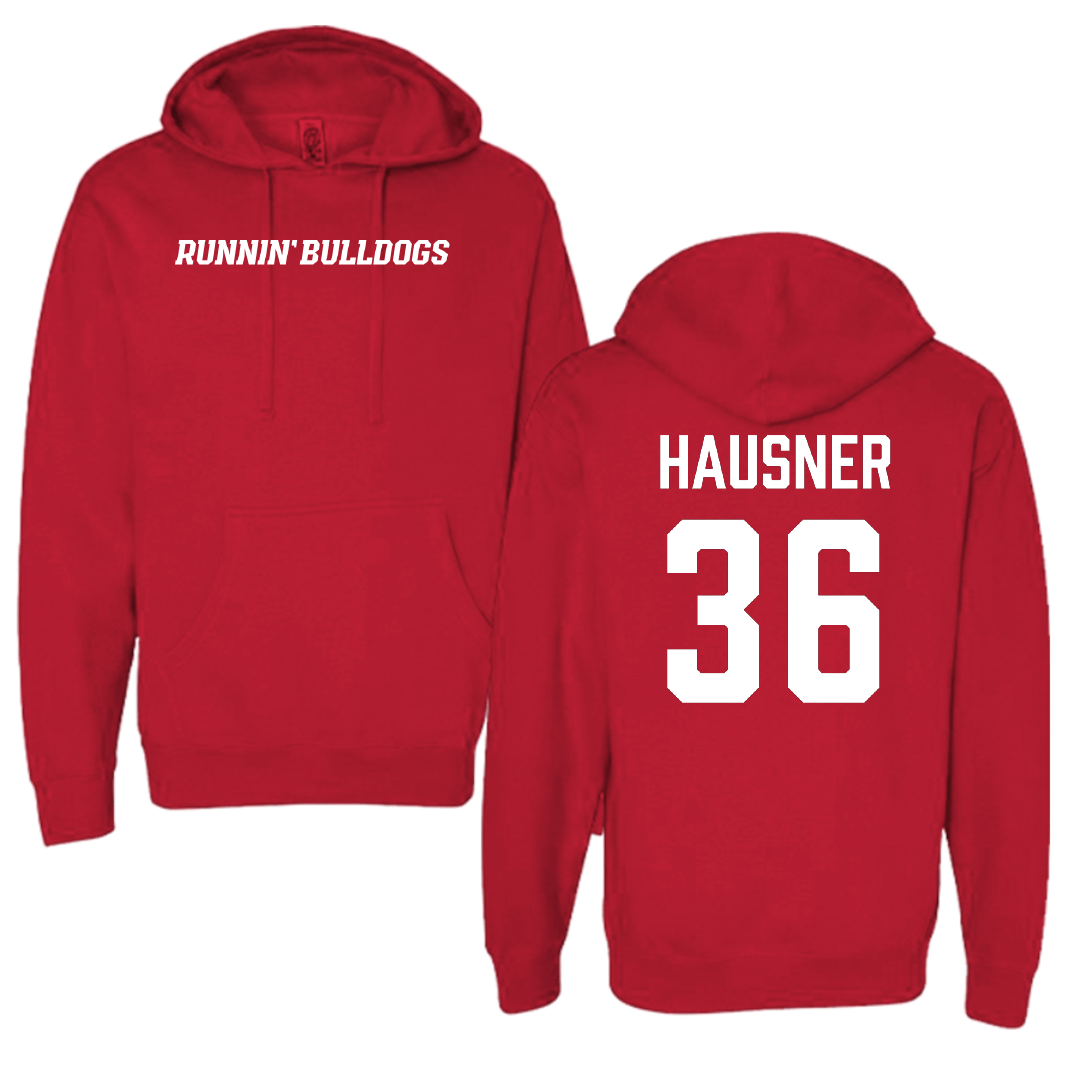 Gardner-Webb University Baseball Red Hoodie - #36 Anthony Hausner