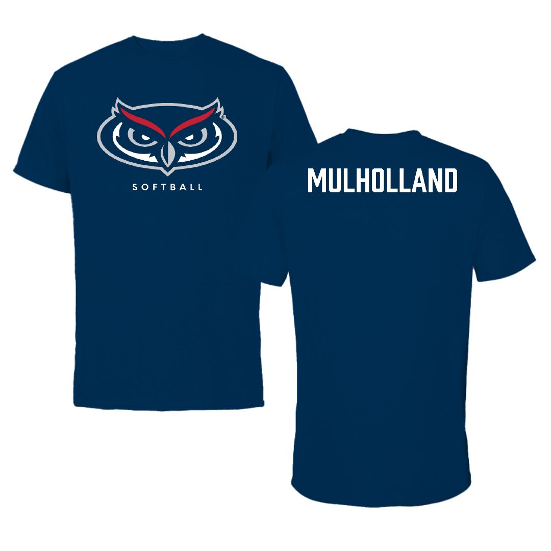 Florida Atlantic University Softball Navy Mascot Performance Tee - McKenna Mulholland