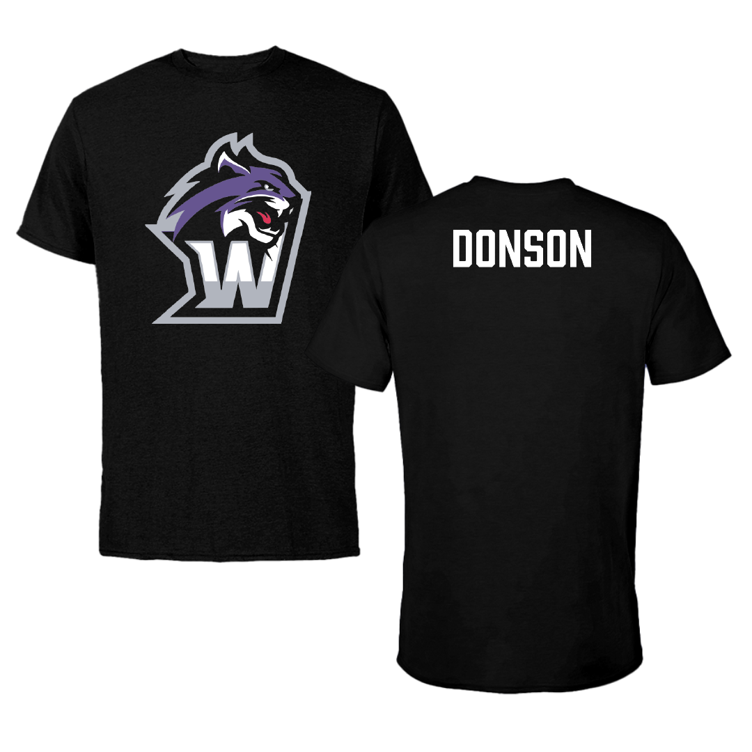 Wiley University TF and XC Black Performance Tee - Jaylon Donson