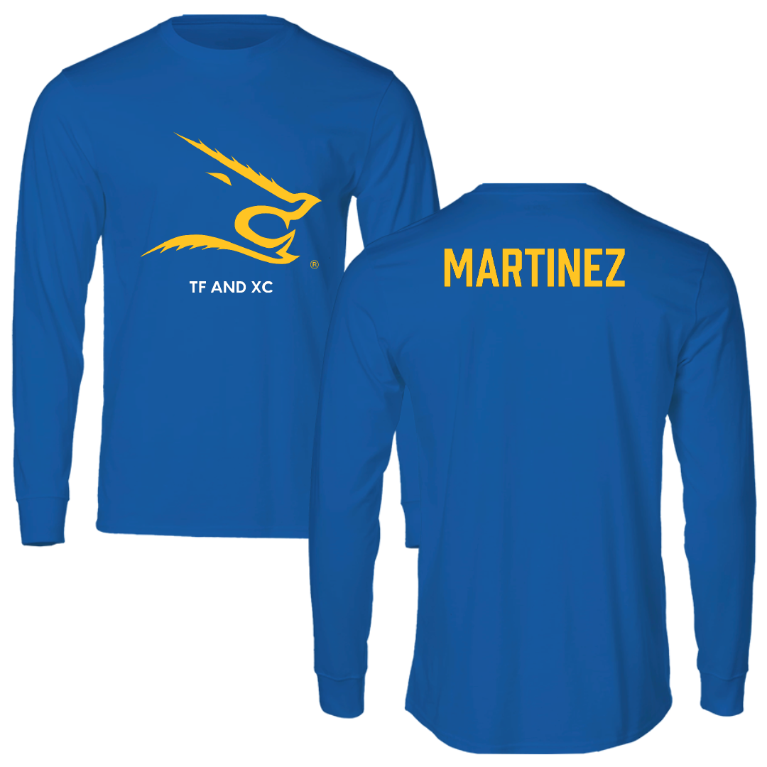 Texas A&M University-Kingsville TF and XC Blue Long Sleeve - Anthony Martinez