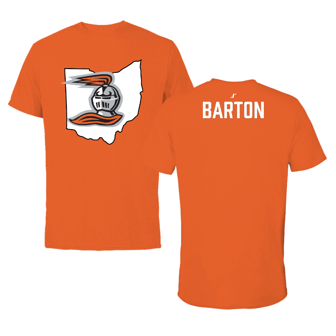 Heidelberg University Wrestling Orange State Tee - Vince Barton