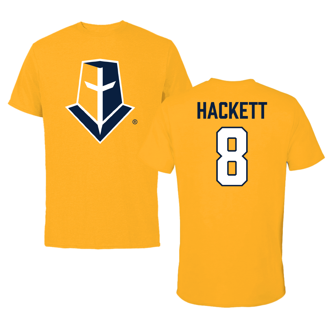 Mount Marty University Soccer Gold Performance Tee - #8 Olivia Hackett