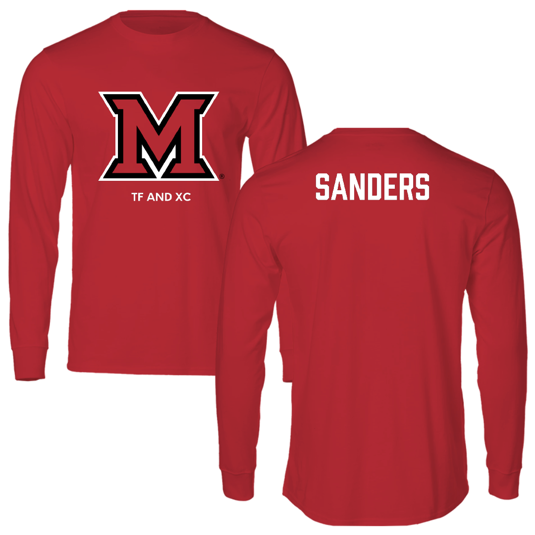 Miami University (Ohio) TF and XC Red Long Sleeve - Sidney Sanders