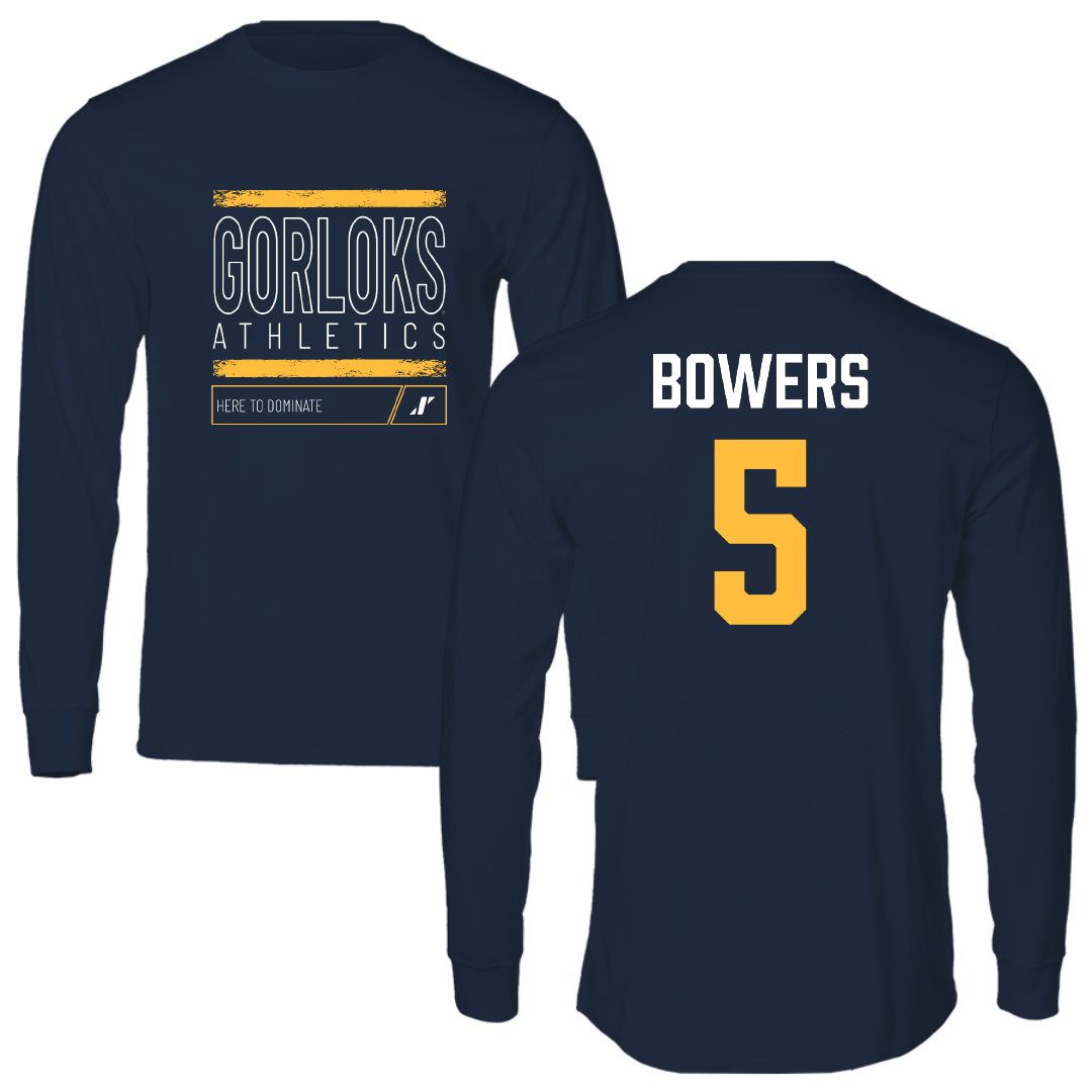 Webster University Soccer (W) Navy Dominate Long Sleeve - #5 Gemma Bowers