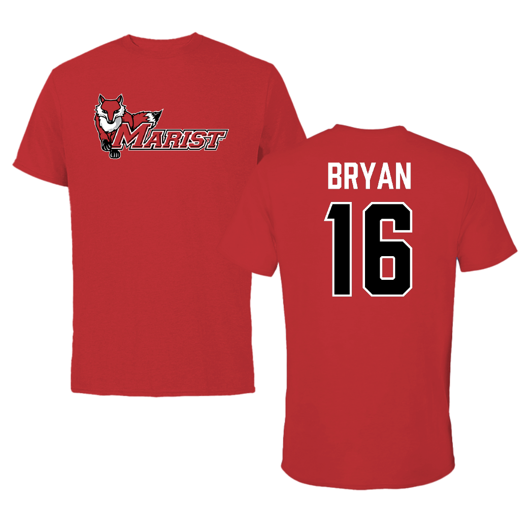Marist University Soccer (W) Red Tee - #16 Ella Bryan