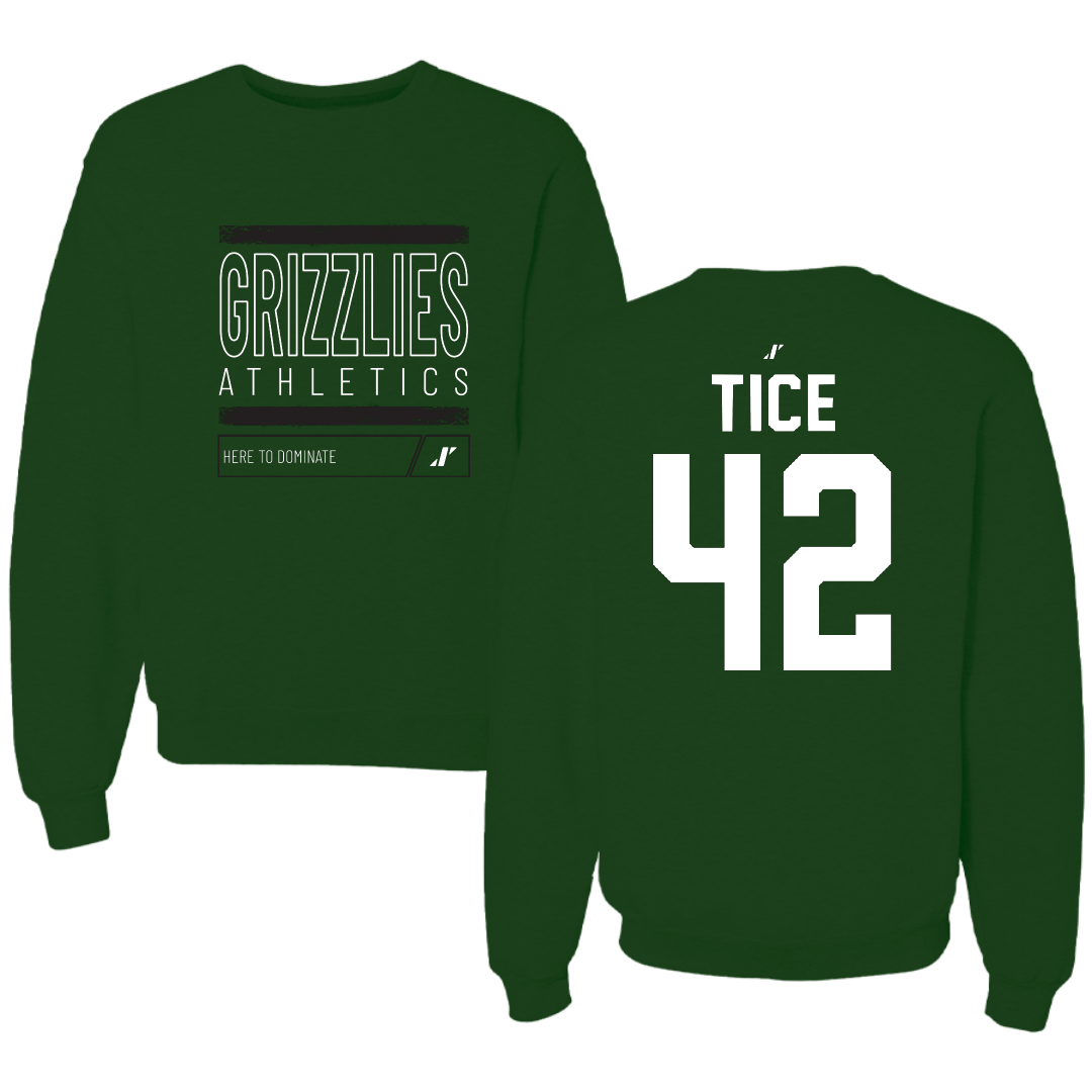 Adams State University Soccer Forest Green Dominate Crewneck - #42 Sophia Tice