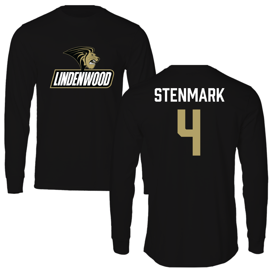 Lindenwood University Volleyball (M) Black Long Sleeve - #4 Carter Stenmark