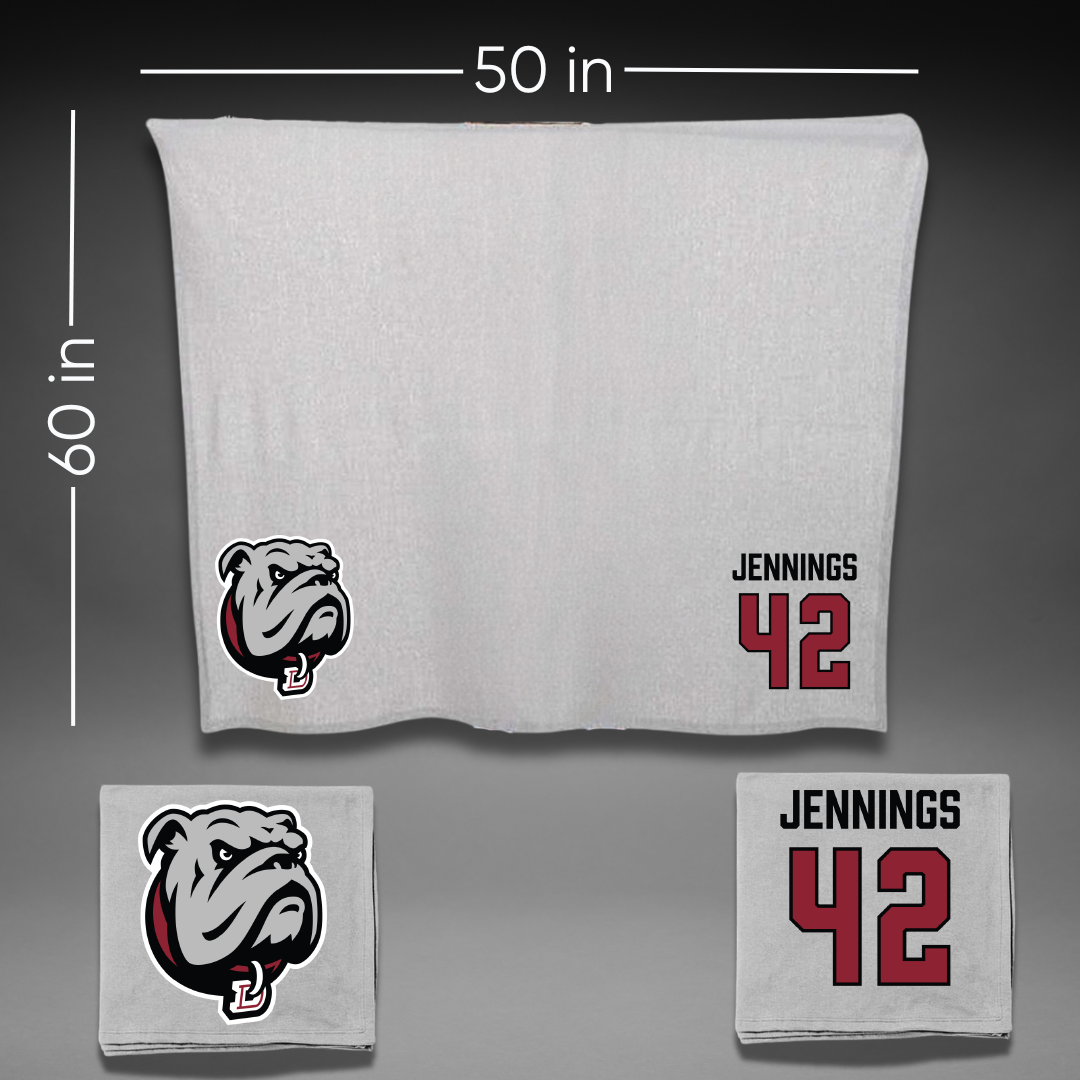 Dean College Soccer (M) Gray Blanket - #42 James Jennings