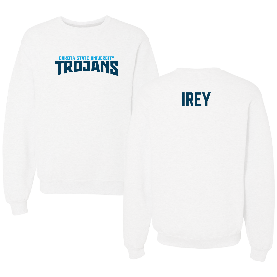 Dakota State University TF and XC White Classic Crewneck - Bergen Irey