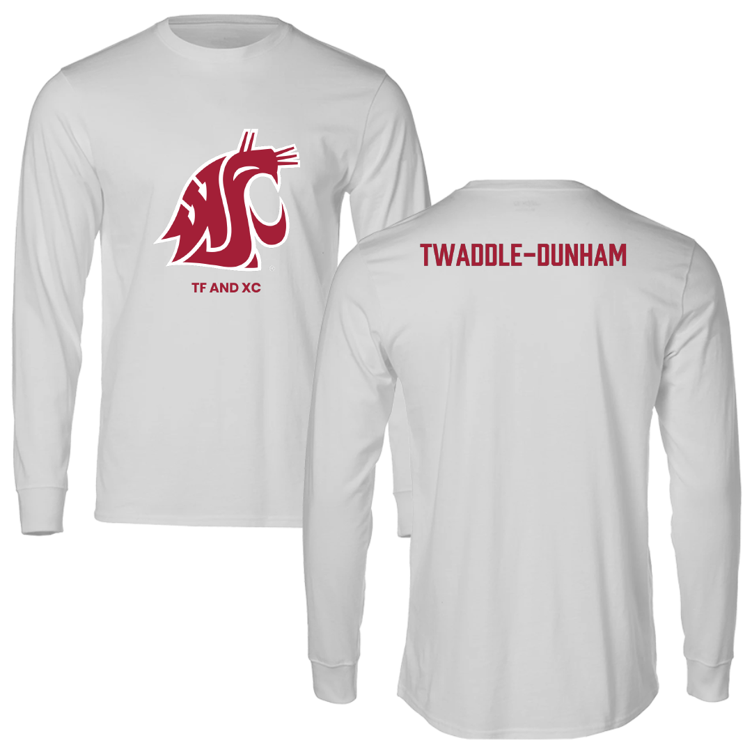 Washington State University TF and XC Light Gray Long Sleeve - Kai Twaddle-Dunham
