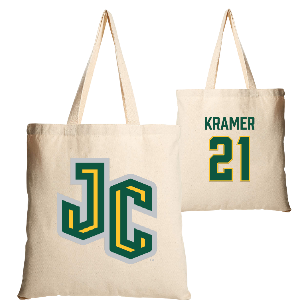 New Jersey City University Baseball Tan Canvas Tote Bag - #21 Phil Kramer