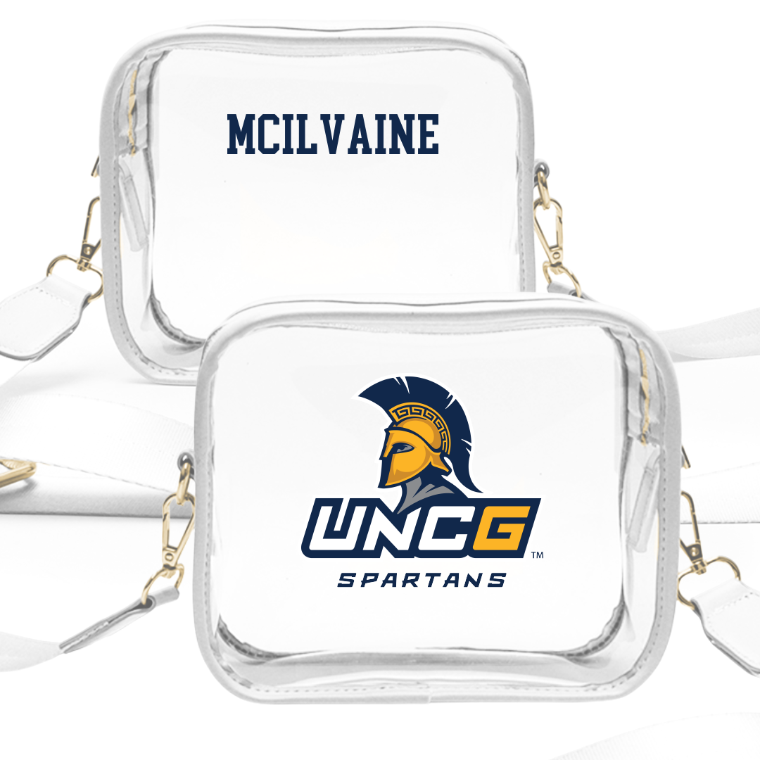 UNC Greensboro Golf (W) White Clear Stadium Bag - Kasey McIlvaine