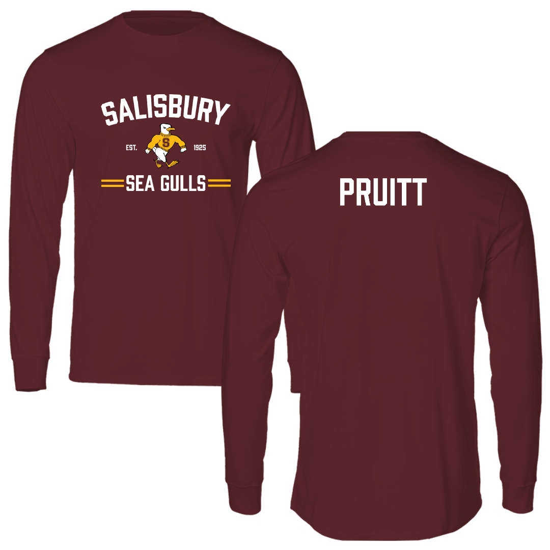 Salisbury University Golf Maroon General Performance Long Sleeve - Parker Pruitt