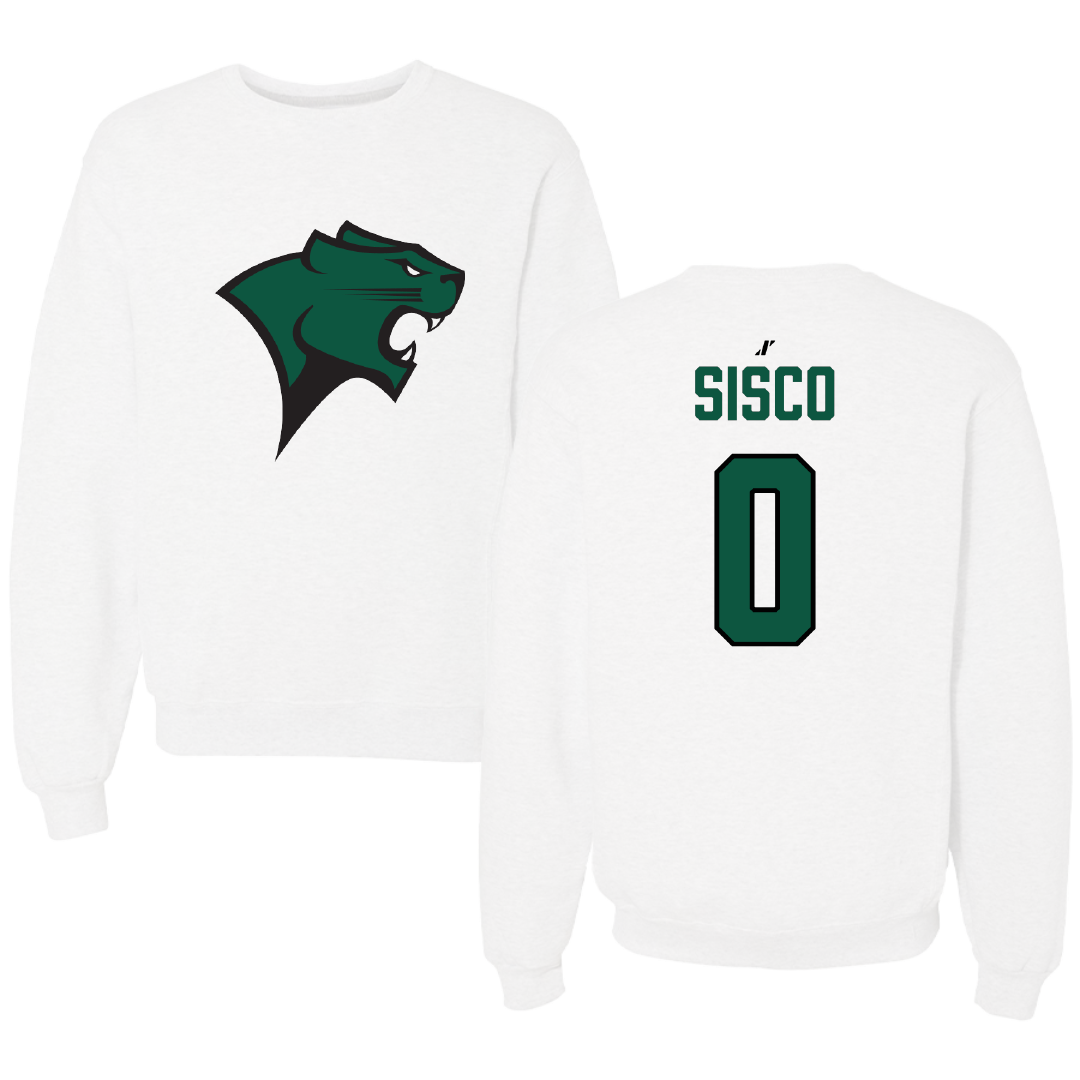 Chicago State University Basketball White Crewneck - #0 Chloe Sisco