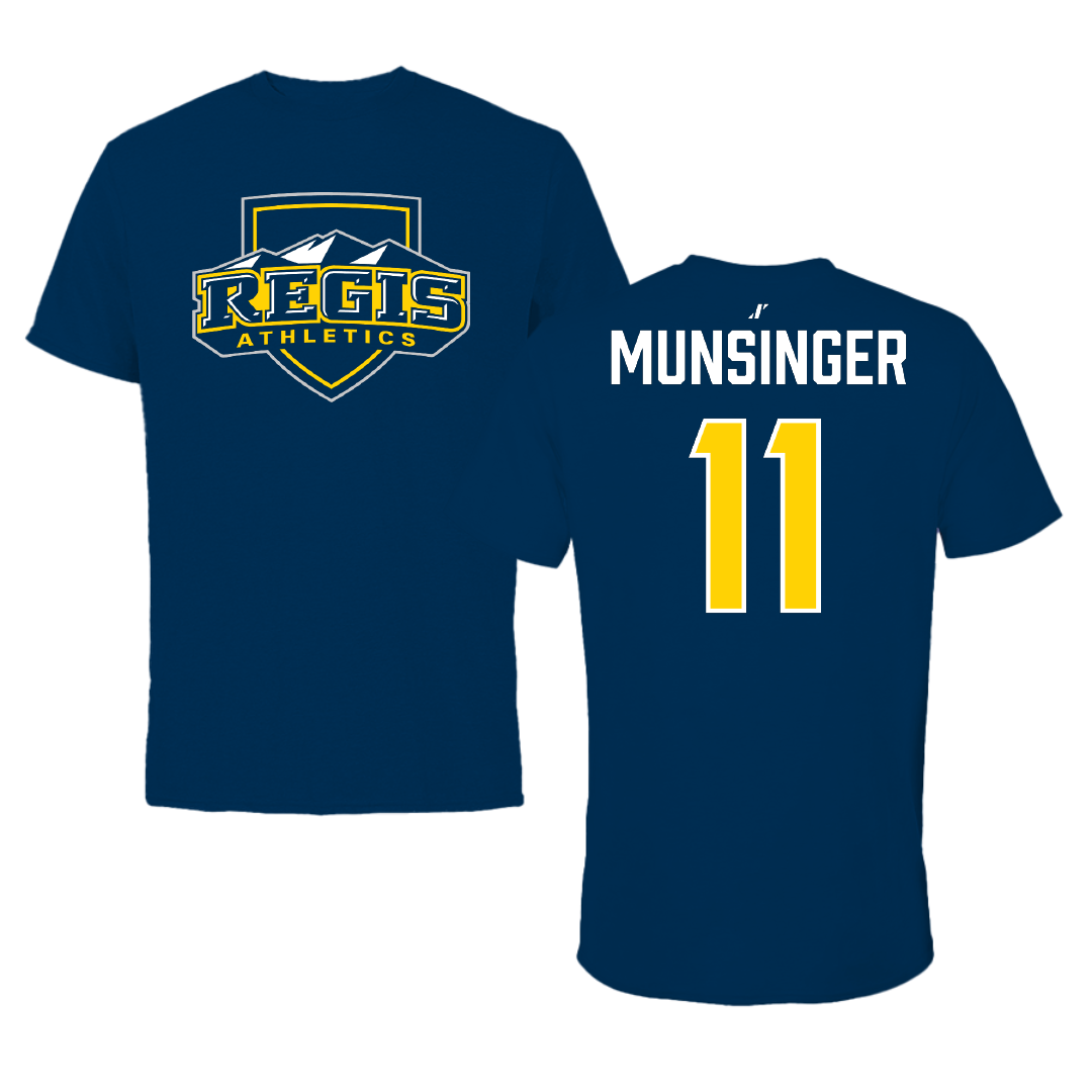 Regis University (Colorado) Lacrosse (W) Navy Performance Tee - #11 Krista Munsinger
