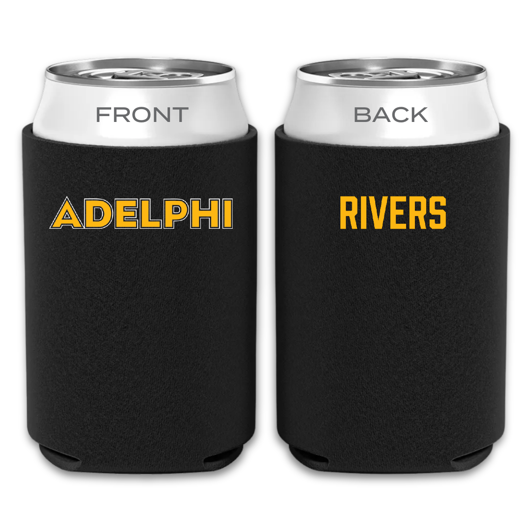 Adelphi University Swimming & Diving Black Can Cooler - Cooper Rivers
