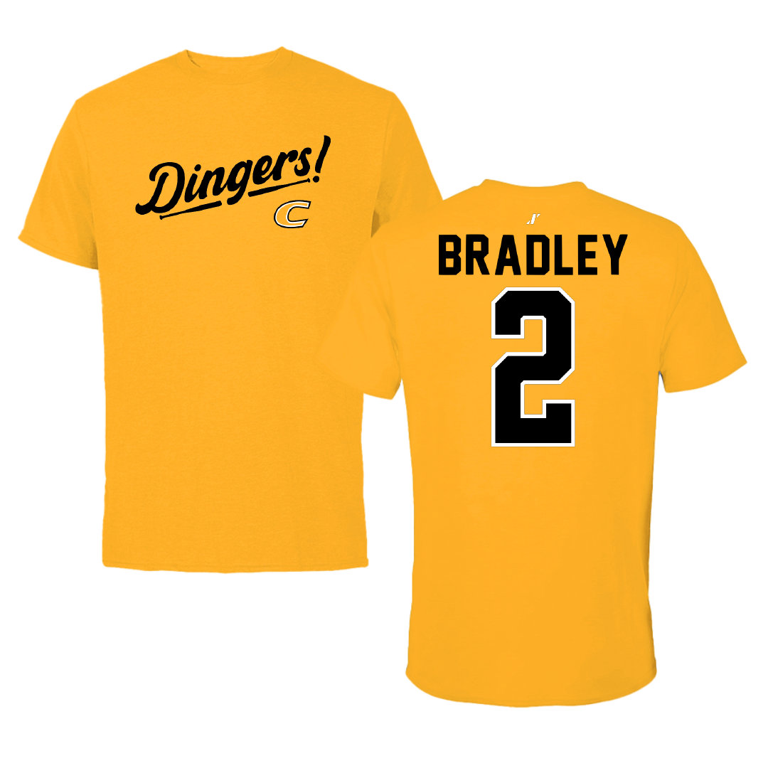 Centre College Softball Gold Dingers Performance Tee - #2 Sarah Bradley