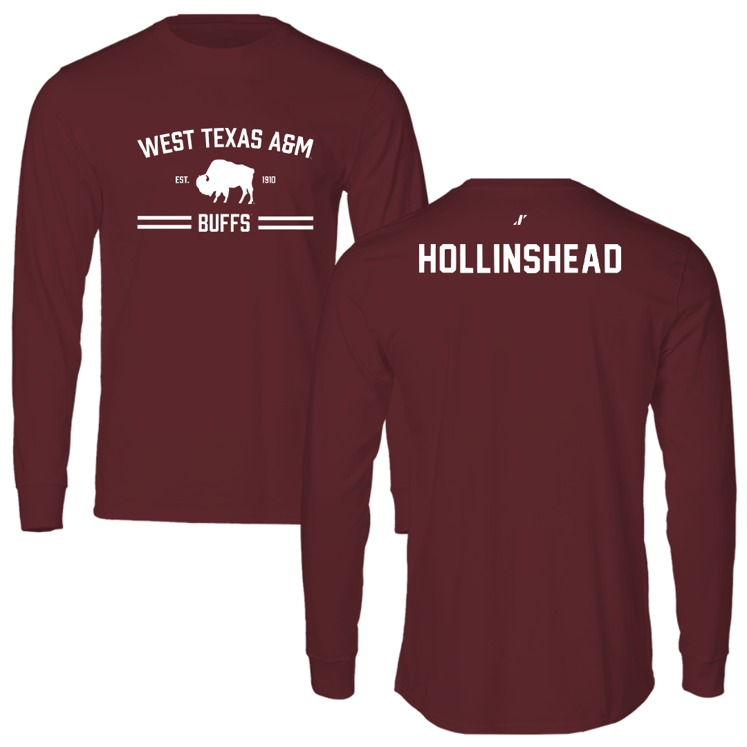 West Texas A&M University TF and XC Maroon General Long Sleeve - Ethan Hollinshead