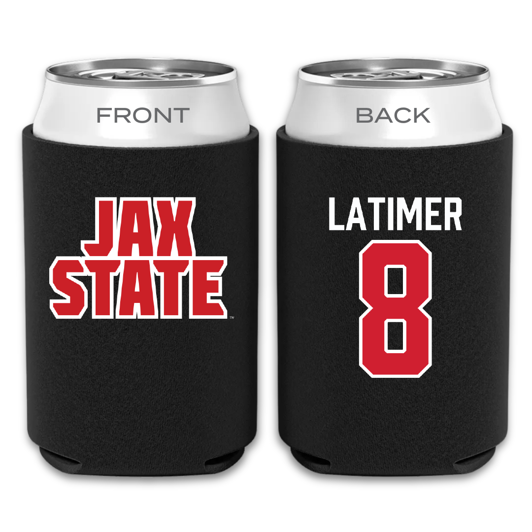 Jacksonville State University Football Black Can Cooler - #8 Geimere Latimer