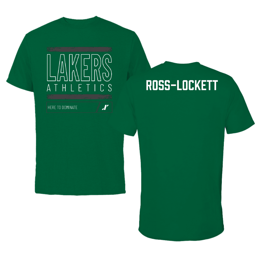 Roosevelt University Basketball (W) Green Dominate Tee - Zarriya Ross-Lockett