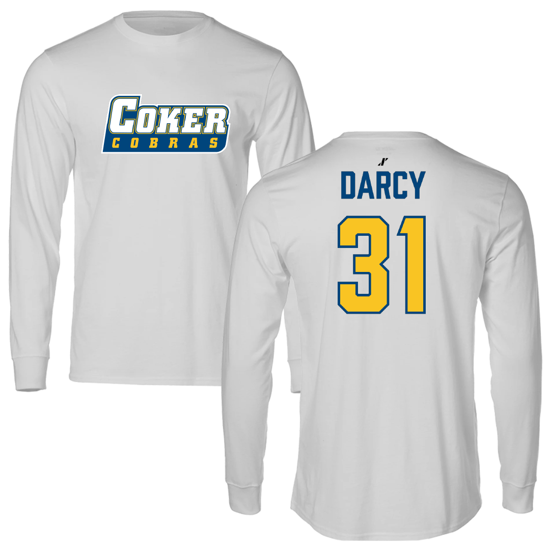 Coker University Lacrosse (W) Light Gray Performance Long Sleeve - #31 Kylee Darcy