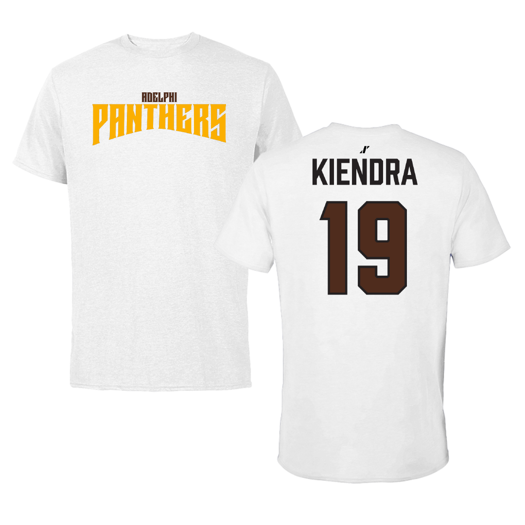 Adelphi University Volleyball White Classic Performance Tee - #19 Delaney Kiendra