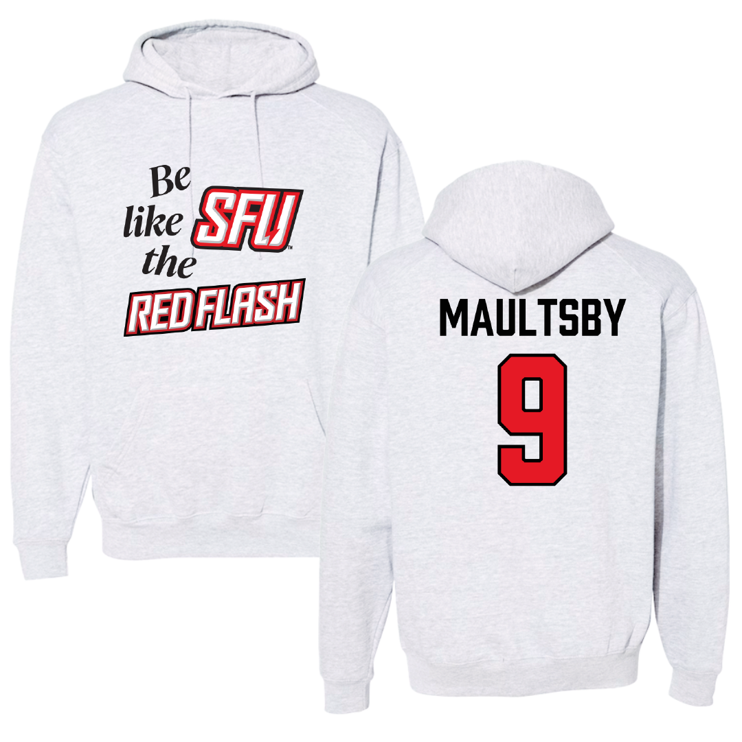 Saint Francis University (Pennsylvania) Football Light Gray Be Like Us Hoodie - #9 DJ Maultsby