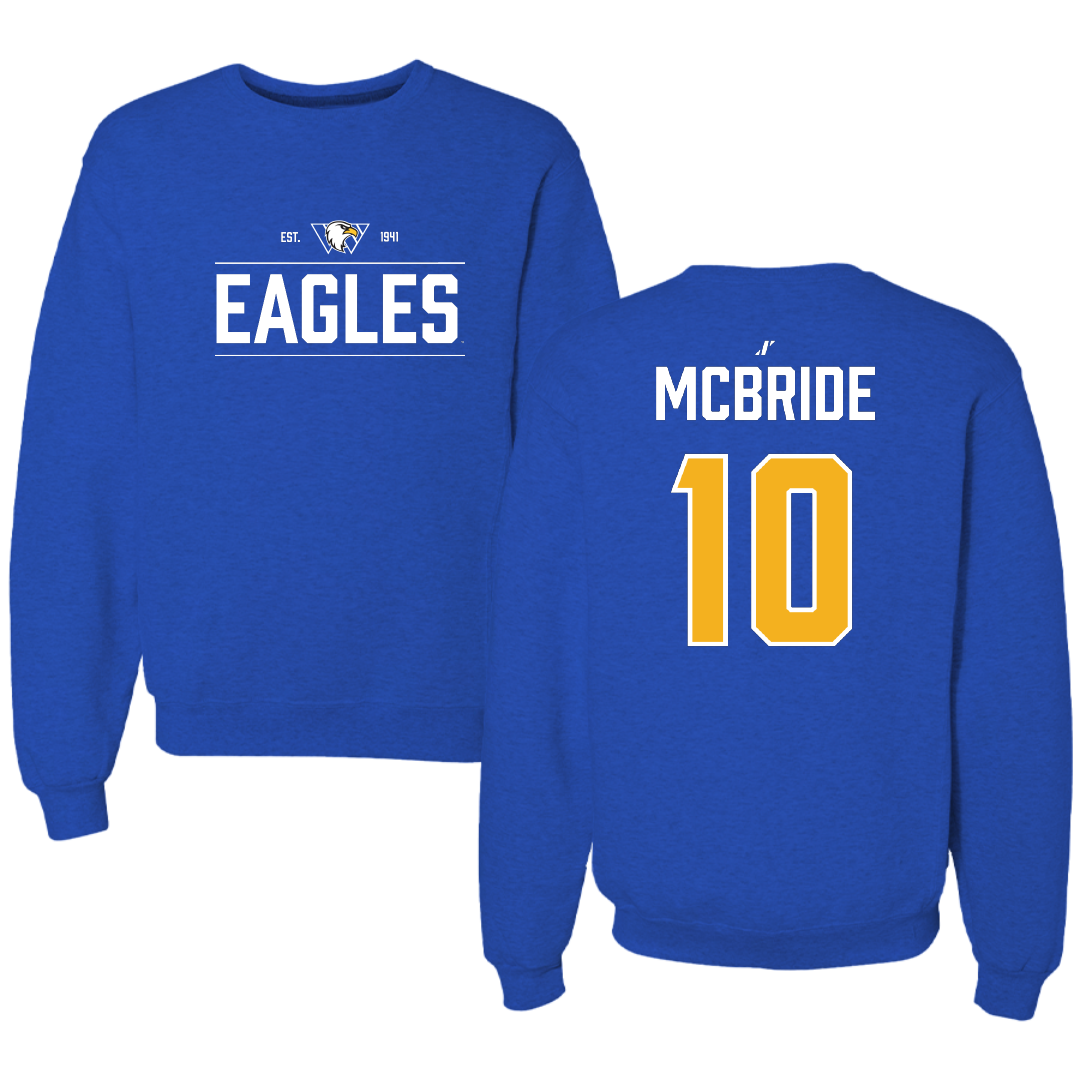 Williams Baptist University Softball Blue General Crewneck - #10 Megan McBride
