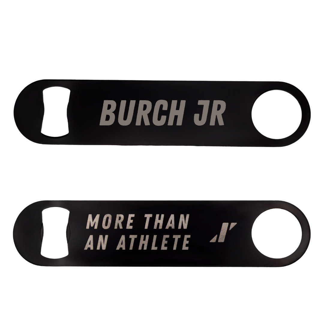 Appalachian State University TF and XC Black Bottle Opener - Jeremiah Burch Jr