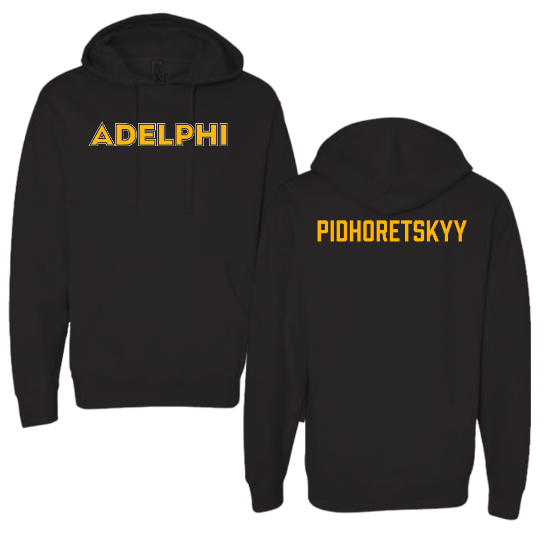 Adelphi University Swimming & Diving Black Hoodie - Valerii Pidhoretskyy