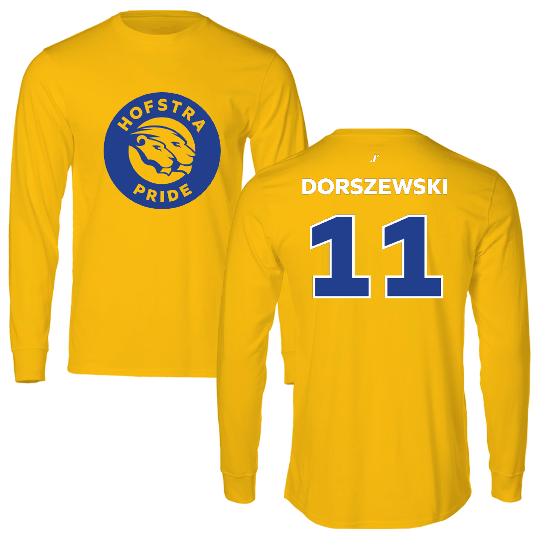 Hofstra University Lacrosse (M) Gold Long Sleeve - #11 Daniel Dorszewski