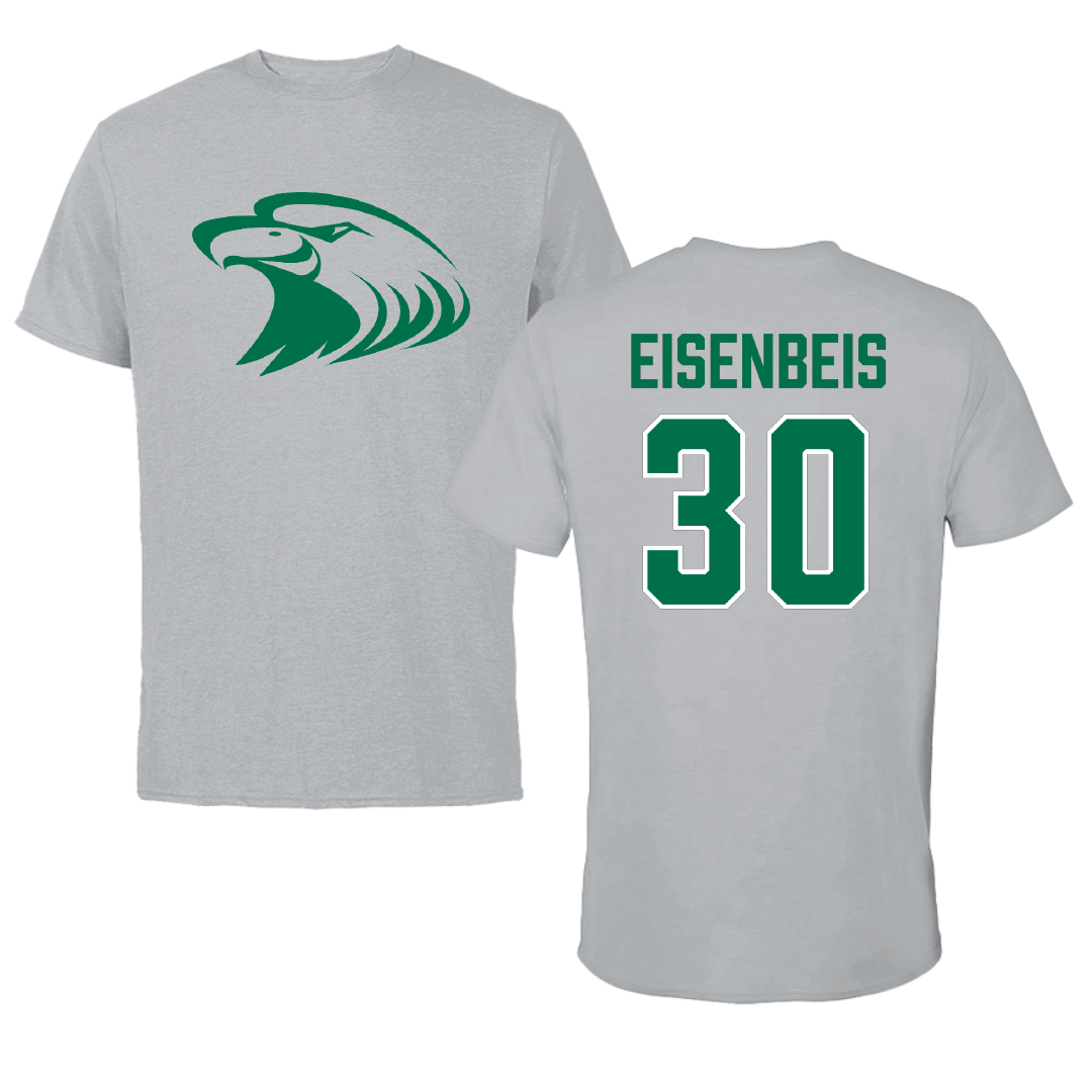 Central Methodist University Baseball Sport Gray Tee - #30 Axton Eisenbeis