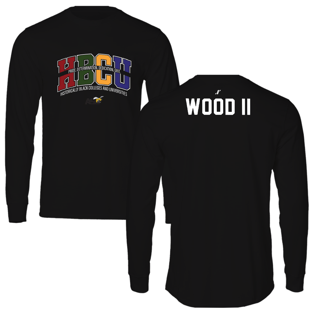 Alabama State University TF and XC Black HBCU Long Sleeve - Kevin Wood II