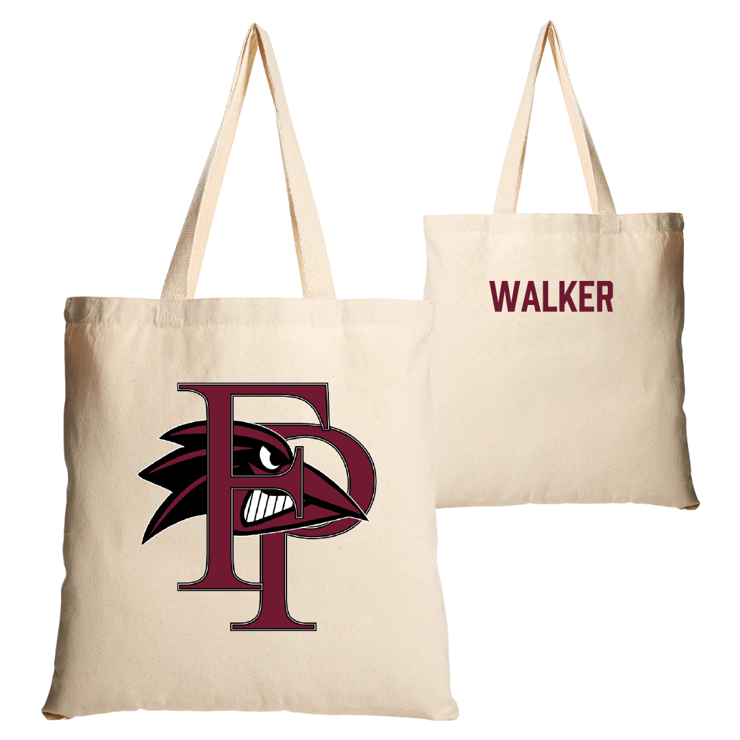 Franklin Pierce University TF and XC Tan Canvas Tote Bag - Melany Walker