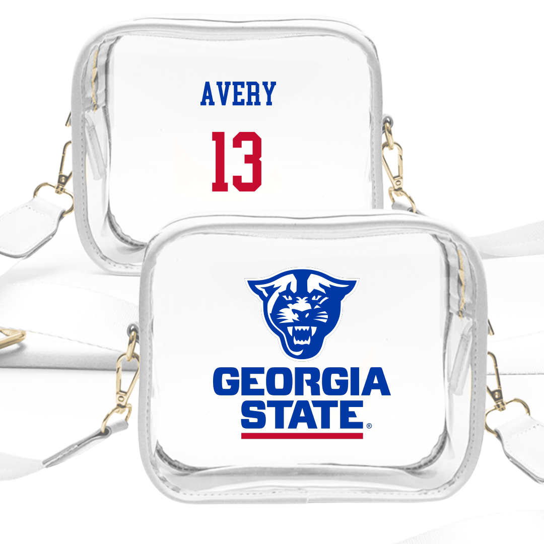 Georgia State University Football White Clear Stadium Bag - #13 DJ Avery