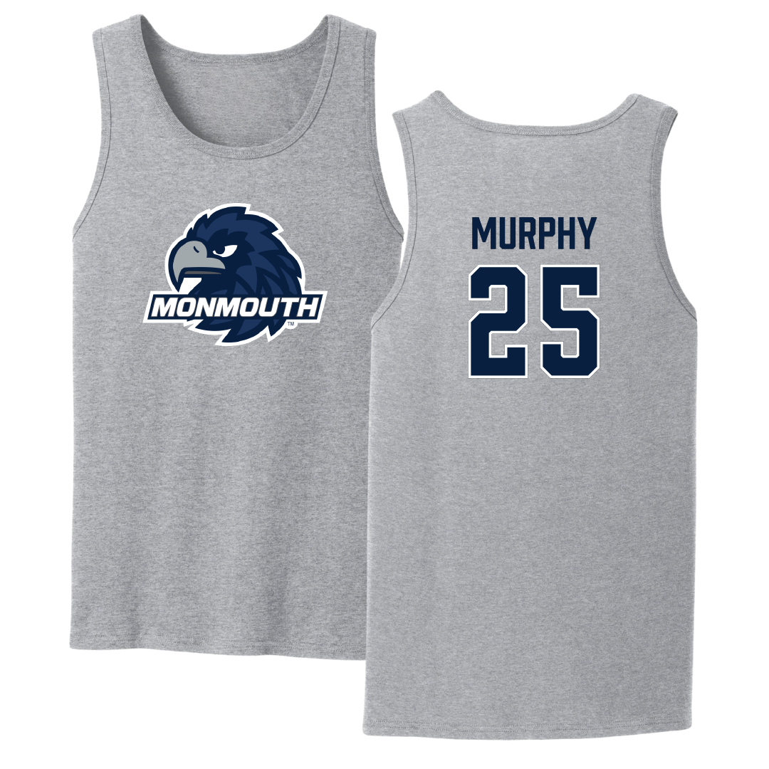 Monmouth University Football Sport Gray Tank Top - #25 Patrick Murphy