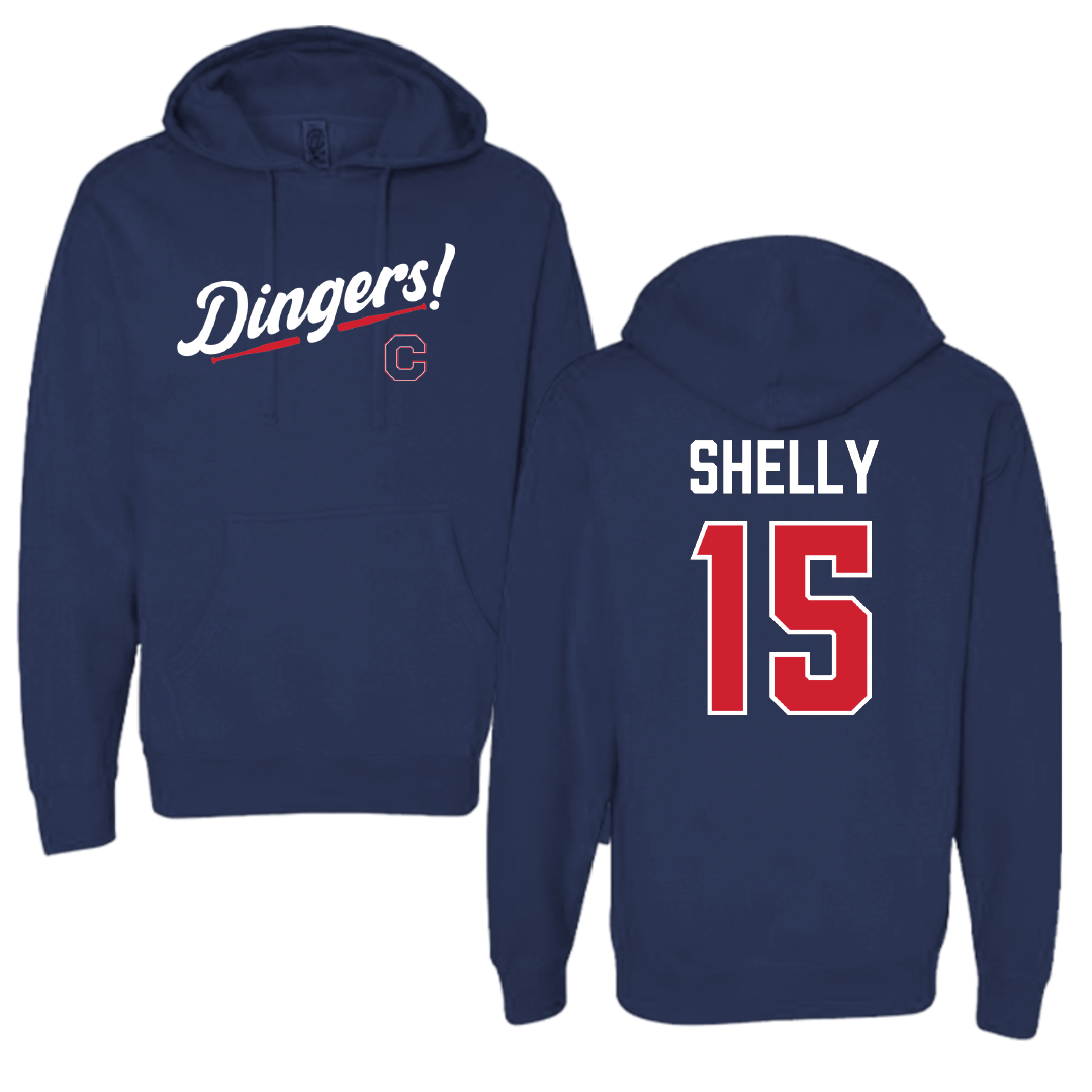 Catawba College Baseball Navy Dingers Hoodie - #15 Sean Shelly