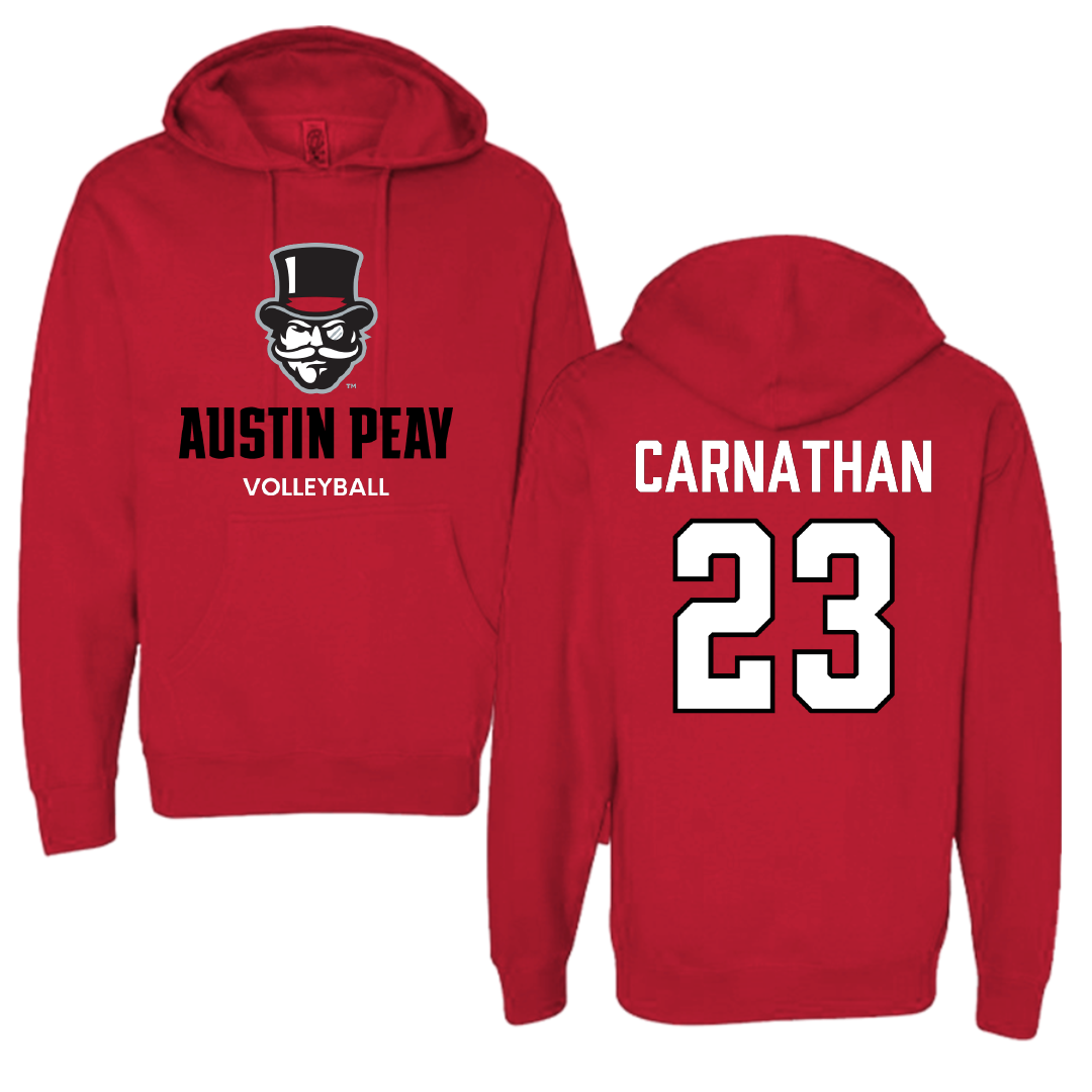 Austin Peay State University Volleyball (W) Red Hoodie - #23 Sarah Carnathan