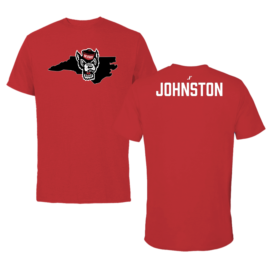 North Carolina State University Cheer Red State Tee - Chris Johnston