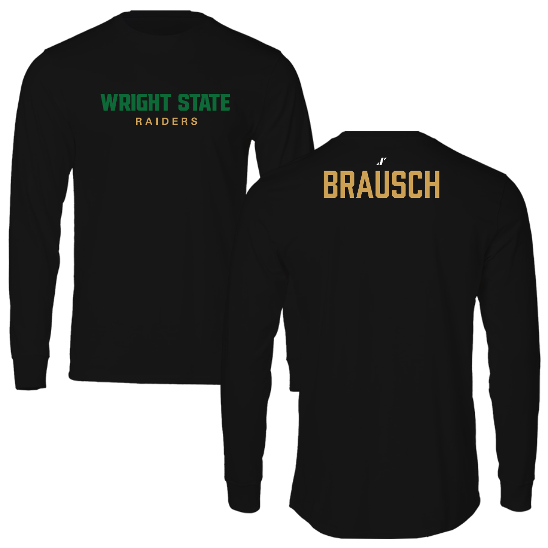 Wright State University TF and XC Black Performance Long Sleeve - Madilyn Brausch