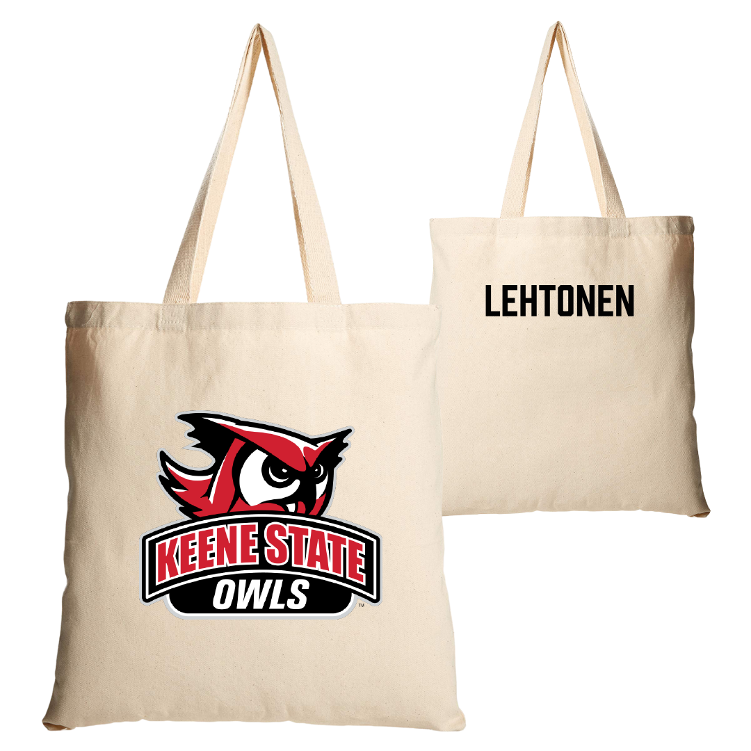 Keene State College Golf Tan Canvas Tote Bag - Bradley Lehtonen