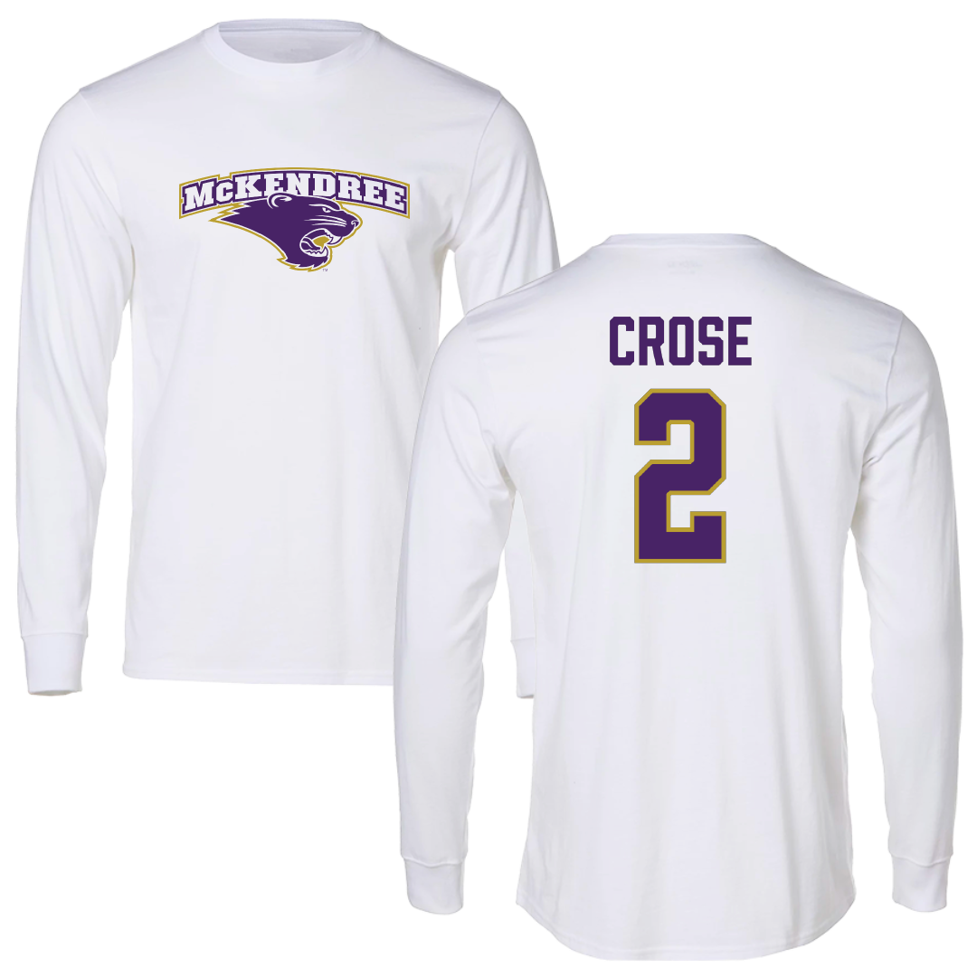 McKendree University Volleyball (W) White Long Sleeve - #2 Brielle Crose