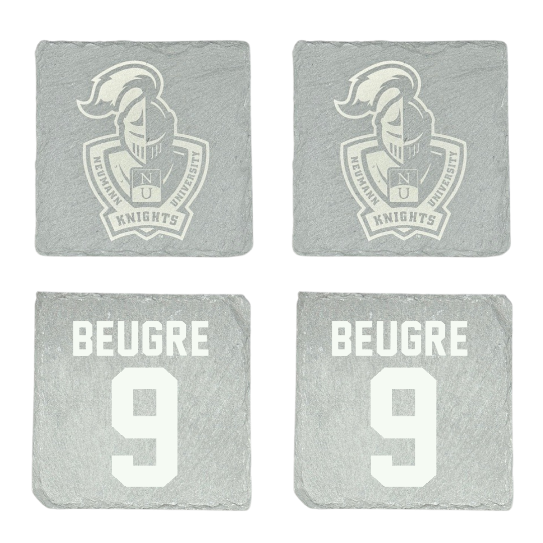 Neumann University Soccer (M) Stone Coaster (4 Pack)  - #9 Markus Beugre