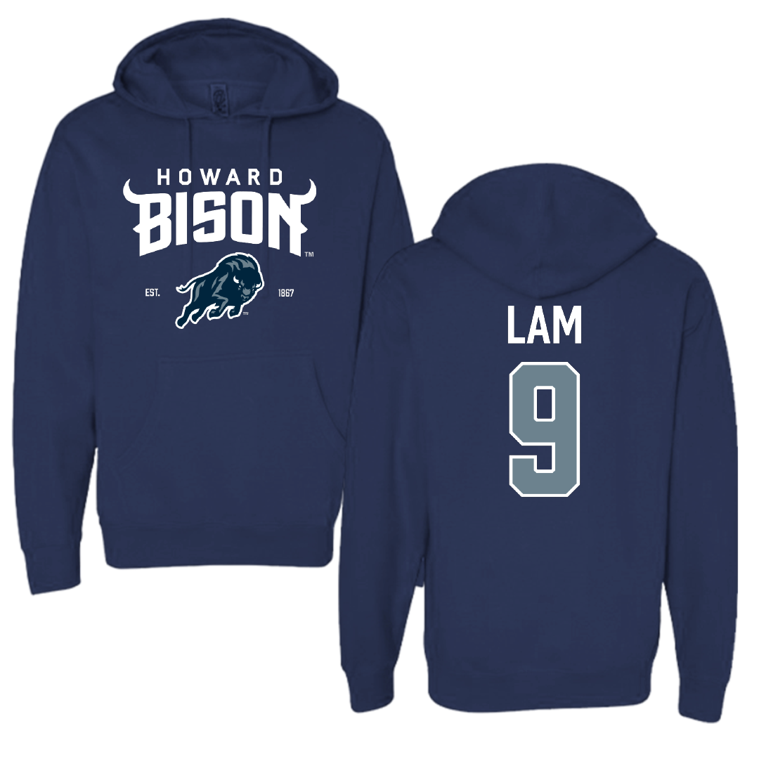 Howard University Soccer (W) Navy General Hoodie - #9 Cheyenne Lam