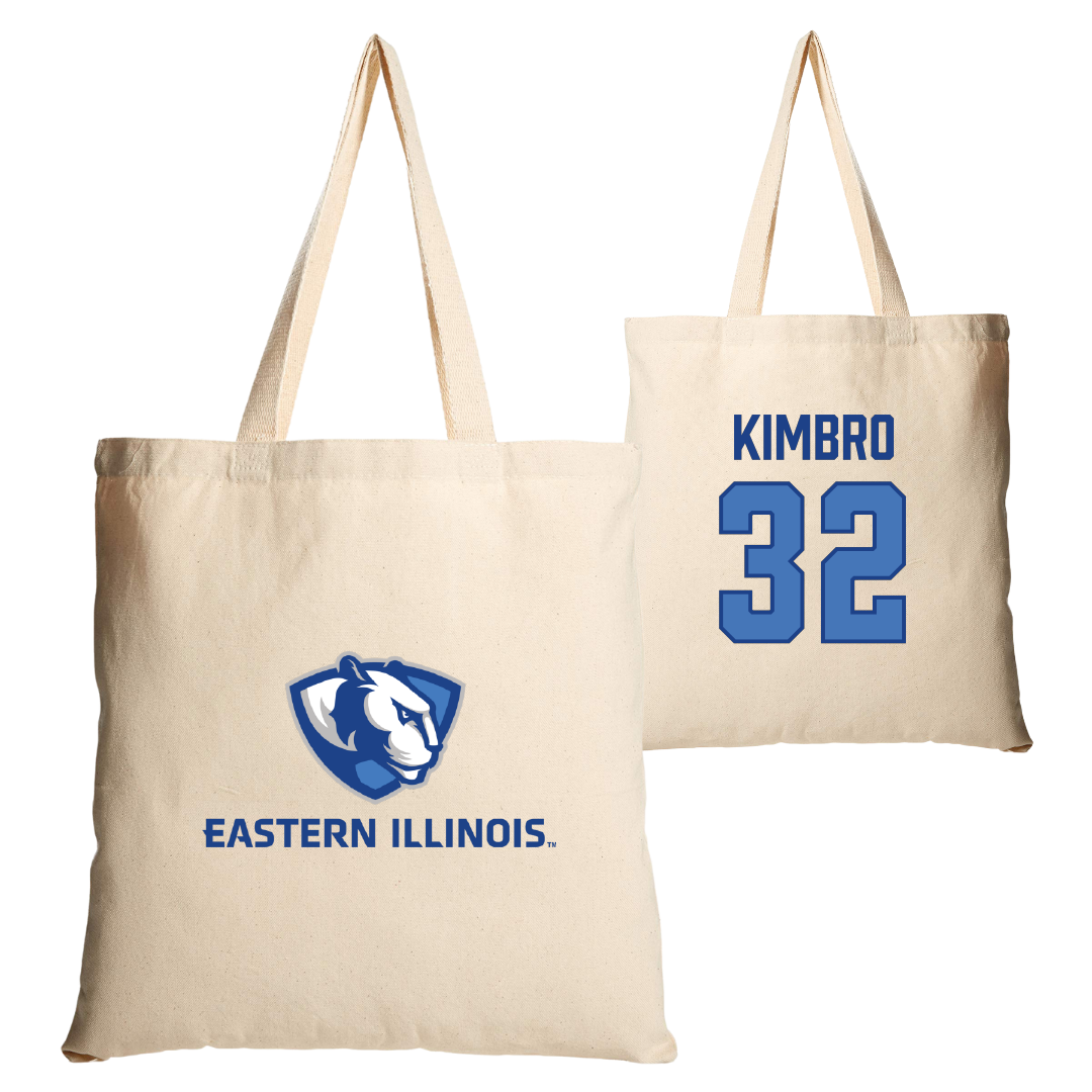 Eastern Illinois University Football Tan Canvas Tote Bag - #32 Cale Kimbro